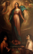 Копия картины "la virgen de los faroles" художника "ромеро де торрес хулио"