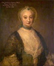 Репродукция картины "lady charlotte erskine" художника "аллен дэвид"
