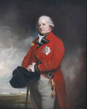 Картина "major-general sir archibald campbell of inverneil and ross (1739–1791), kb, governor and commander-in-chief, madras" художника "ромни джордж"