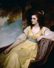 Репродукция картины "the honourable charlotte clive (1762–1795)" художника "ромни джордж"