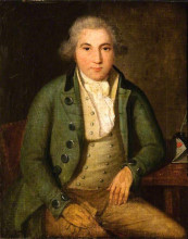 Картина "portrait of a young man in a green jacket" художника "аллен дэвид"
