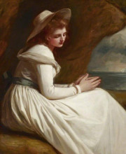 Копия картины "emma hart (c.1761–1815), later lady hamilton" художника "ромни джордж"