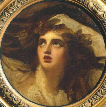 Репродукция картины "lady hamilton as cassandra" художника "ромни джордж"