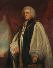 Репродукция картины "shute barrington, bishop of durham" художника "ромни джордж"