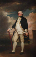 Копия картины "vice-admiral george darby (c.1720–1790)" художника "ромни джордж"