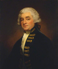 Картина "vice-admiral sir joshua rowley (1734–1790)" художника "ромни джордж"