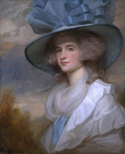 Картина "mrs robert trotter of bush" художника "ромни джордж"