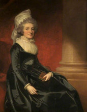 Репродукция картины "lady henrietta cavendish-bentinck (1737–1827), countess of stamford" художника "ромни джордж"