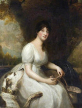 Репродукция картины "anna maria hunt (c.1771–1861), the honourable mrs charles agar bagenal" художника "ромни джордж"