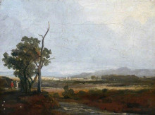 Репродукция картины "view near duddingston loch" художника "аллен дэвид"