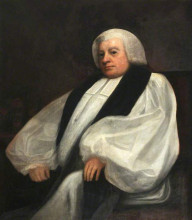 Репродукция картины "edward smallwell (1721–1799), bishop of oxford" художника "ромни джордж"