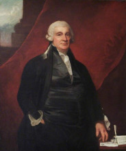 Картина "abraham newland (1730–1807), chief cashier of the bank of england (1782–1807)" художника "ромни джордж"