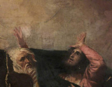Репродукция картины "alonso, king of naples and another figure (fragment of &#39;the tempest act i, scene 1&#39;)" художника "ромни джордж"