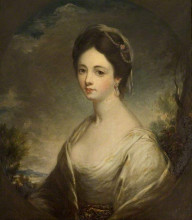 Картина "betsy hodges (d.1772), second wife of philip champion de crespigny" художника "ромни джордж"