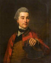 Репродукция картины "captain john joseph vernon, 3rd dragoon guards" художника "ромни джордж"
