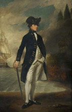 Картина "captain, later admiral, sir hyde parker (1739–1807)" художника "ромни джордж"