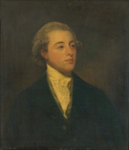 Репродукция картины "colonel james lowther as a young man" художника "ромни джордж"