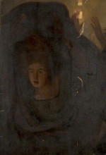 Копия картины "ferdinand leaping from the ship (fragment of &#39;the tempest act i, scene 1&#39;)" художника "ромни джордж"