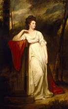 Репродукция картины "frances woodley (1760–1823), mrs henry bankes ii" художника "ромни джордж"