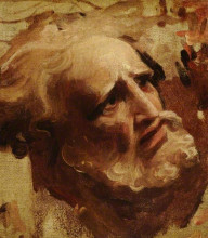 Копия картины "head of an apostle" художника "ромни джордж"