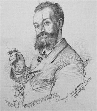 Копия картины "portrait of karl mill&#246;cker" художника "аллерс кристиан вильгельм"