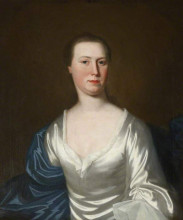 Копия картины "mrs jane wilson, n&#233;e morland, of capplethwaite hall, near sedbergh" художника "ромни джордж"