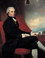 Репродукция картины "thomas raikes (1741–1813), governor of the bank of england (1797–1799)" художника "ромни джордж"