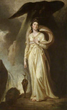 Картина "elizabeth (c.1760–1826), viscountess bulkeley, as hebe" художника "ромни джордж"
