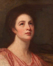 Репродукция картины "miss vernon as hebe" художника "ромни джордж"