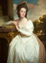 Репродукция картины "charlotte bettesworth (c.1755–1841), mrs john sargent" художника "ромни джордж"