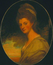 Репродукция картины "elizabeth, countess of craven, later margravine of anspach" художника "ромни джордж"