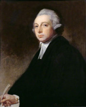 Репродукция картины "john w. oglander (c.1737–1794), warden of new college (1768–1794)" художника "ромни джордж"