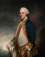 Картина "admiral sir charles hardy (c.1716–1780)" художника "ромни джордж"