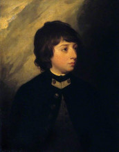 Картина "midshipman george cumberland" художника "ромни джордж"