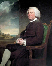 Репродукция картины "michael russell, agent victualler of dover" художника "ромни джордж"