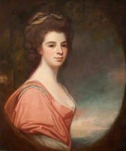 Картина "mrs christian cunninghame" художника "ромни джордж"
