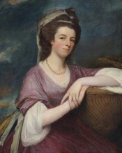 Картина "lady elizabeth (scot) lindsay (1763–1858), countess of hardwicke" художника "ромни джордж"