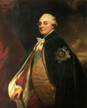 Репродукция картины "david murray (1727–1796), viscount stormont" художника "ромни джордж"