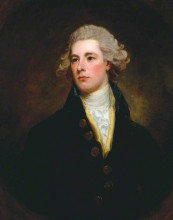 Репродукция картины "william pitt the younger" художника "ромни джордж"