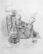 Репродукция картины "portrait of otto von bismarck" художника "аллерс кристиан вильгельм"