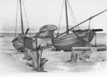 Копия картины "(la bella napoli) harbour of lacco ameno (ischia, italy)" художника "аллерс кристиан вильгельм"