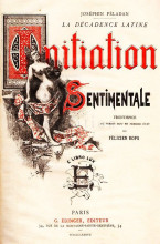 Картина "front cover of jos&#233;phin p&#233;ladan&#39;s novel &#39;initiation sentimentale&#39;" художника "ропс фелисьен"