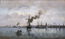 Копия картины "port of copenhagen" художника "алтамурас иоаннис"