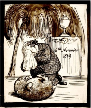 Репродукция картины "image of a sketch and poem showing subject and author" художника "россетти данте габриэль"