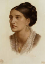 Копия картины "portrait of mrs georgin a fernandez" художника "россетти данте габриэль"