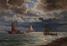 Репродукция картины "seascape" художника "алтамурас иоаннис"