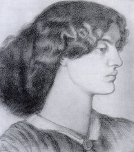 Картина "portrait of jane morris" художника "россетти данте габриэль"