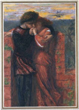 Копия картины "carlisle wall (the lovers)" художника "россетти данте габриэль"