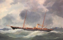 Копия картины "yacht" художника "алтамурас иоаннис"