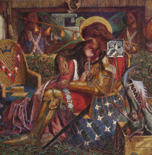 Картина "the wedding of saint george and princess sabra" художника "россетти данте габриэль"